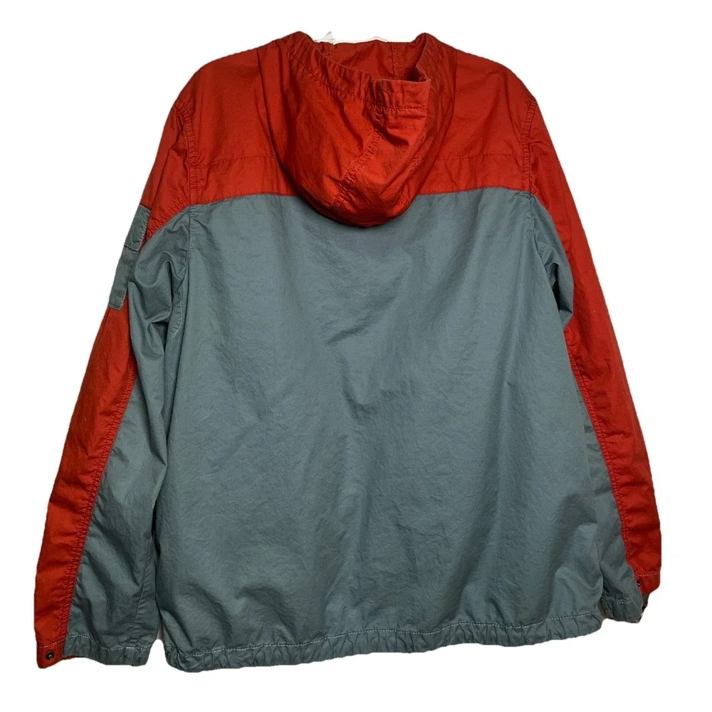 Vintage The North Face‎ Full Zip Jacket Mens Medium Windbreaker Orange/ Gray
